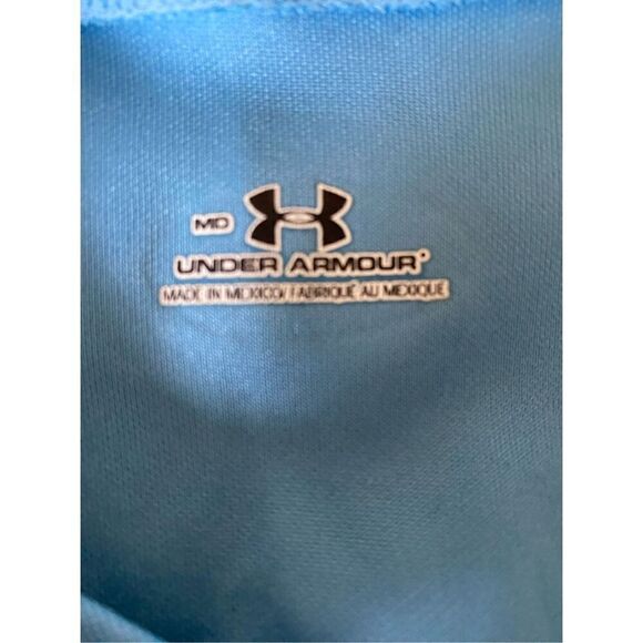 Under Armour, women’s blue heat gear, sporty, activewear, top size medium  - Picture 3 of 3